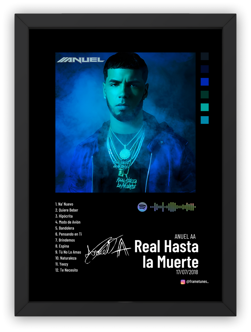 Cuadro Anuel AA - Real Hasta La Muerte