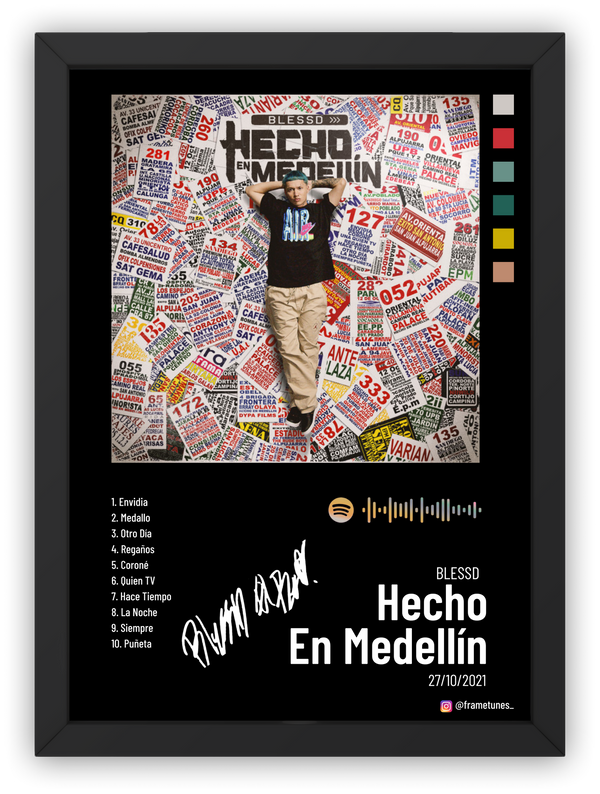 Cuadro Blessd - Hecho en Medellín