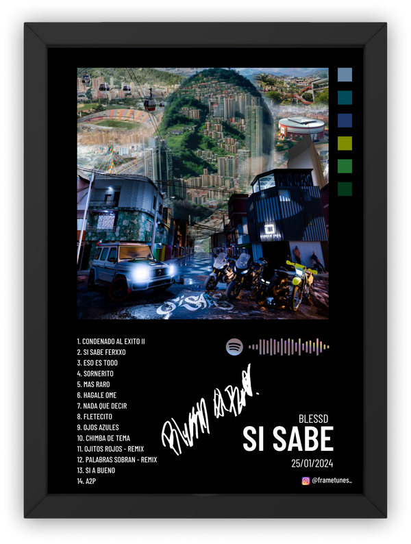 Cuadro Blessd - Si Sabe