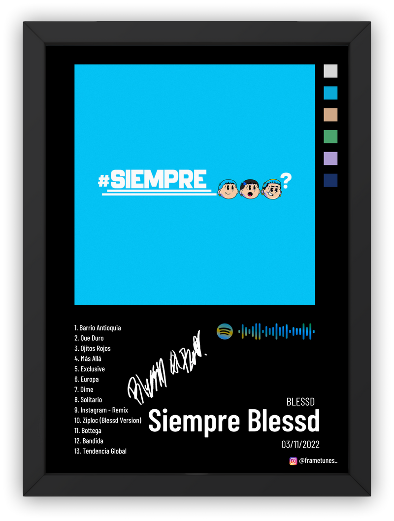 Cuadro Blessd - Siempre Blessd
