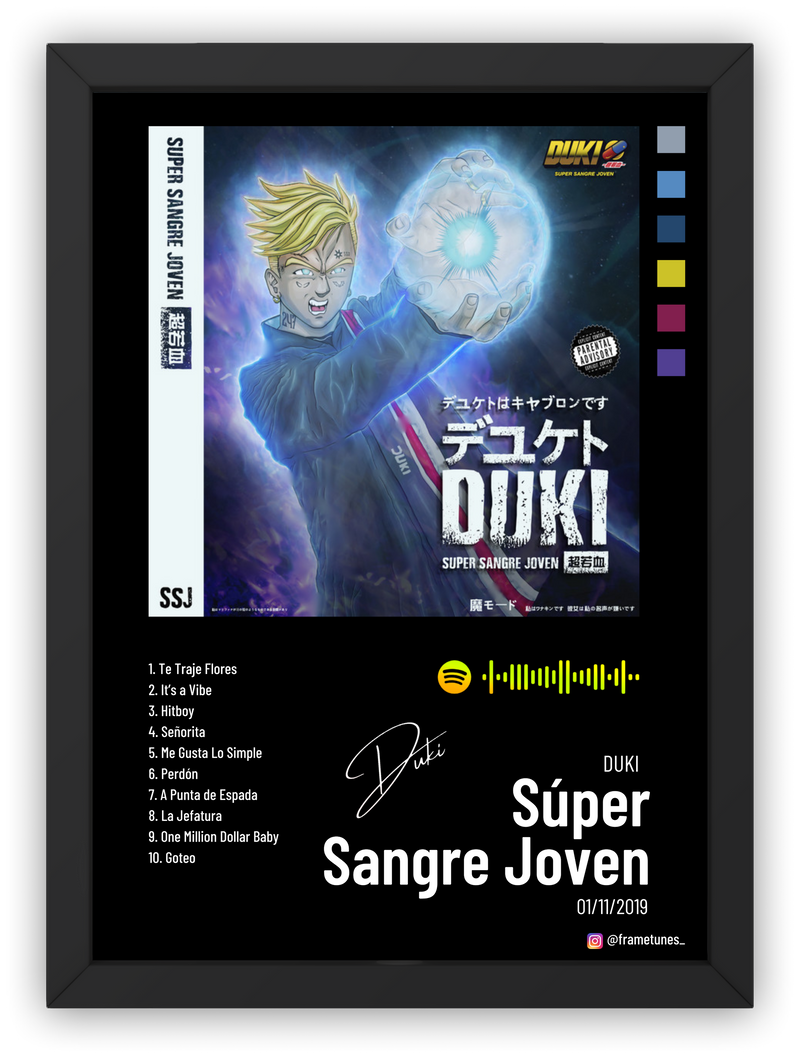 Cuadro Duki - Súper Sangre Joven