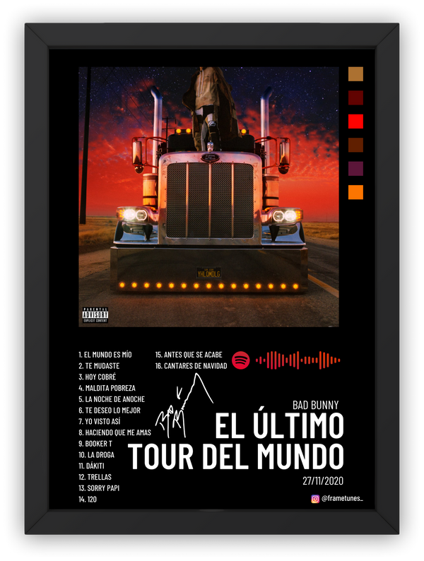 Cuadro Bad Bunny - EL ÚLTIMO TOUR DEL MUNDO