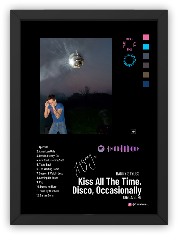 Cuadro Harry Styles - Kiss All The Time. Disco, Occasionally