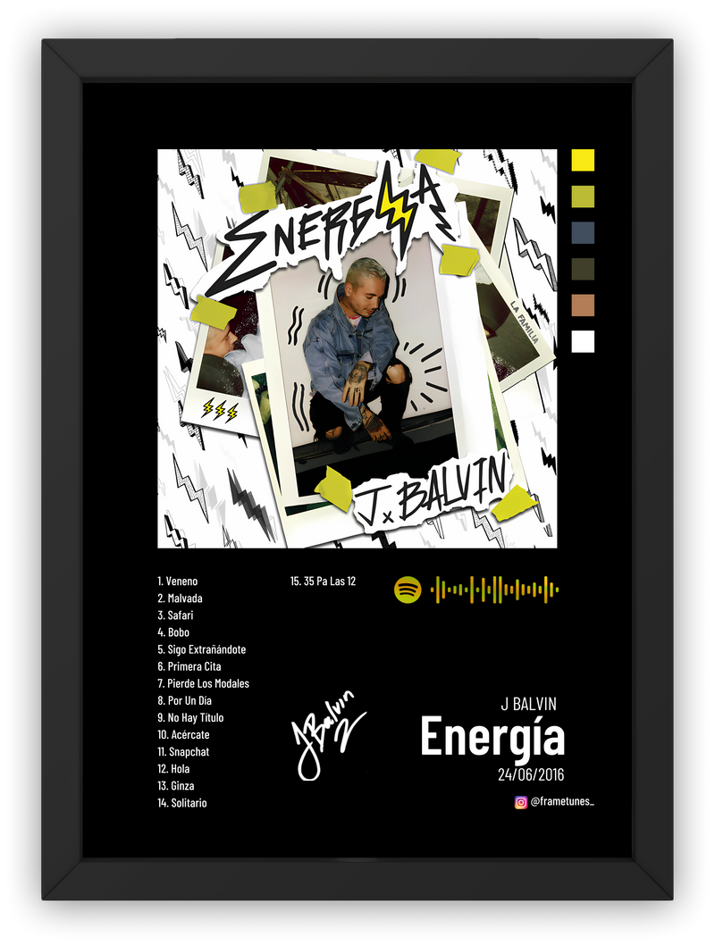 Cuadro J Balvin - Energía