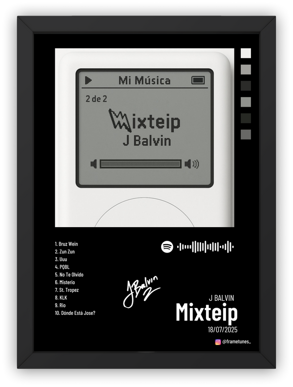 Cuadro J Balvin - Mixteip