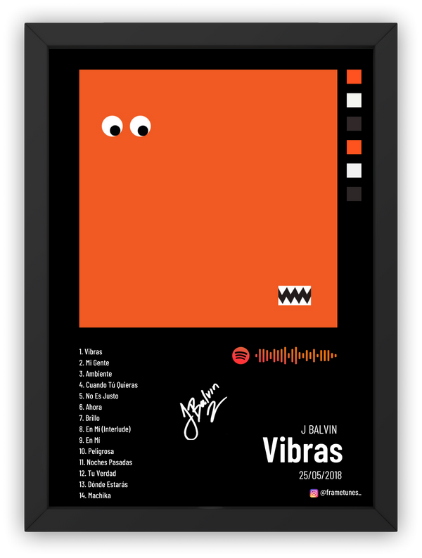 Cuadro J Balvin - Vibras