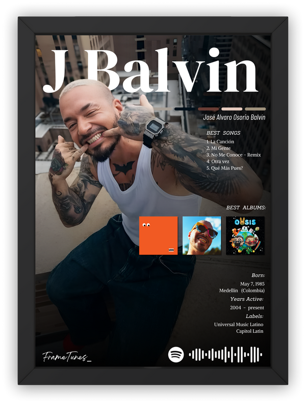 Cuadro J Balvin Ver. 2