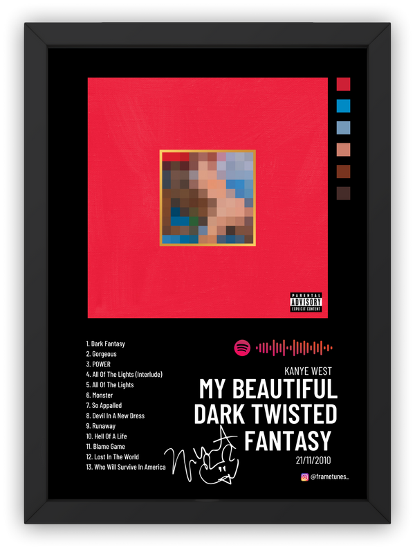 Cuadro Kanye West - MY BEAUTIFUL DARK TWISTED FANTASY