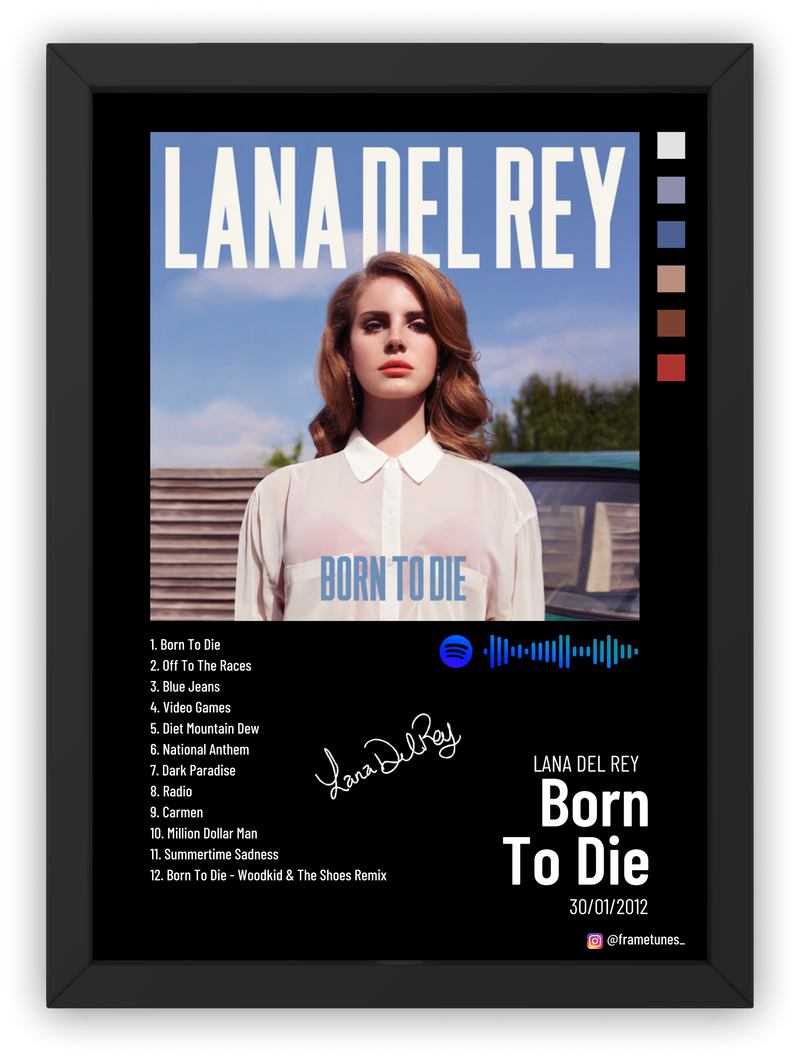 Cuadro Lana del Rey - Born To Die