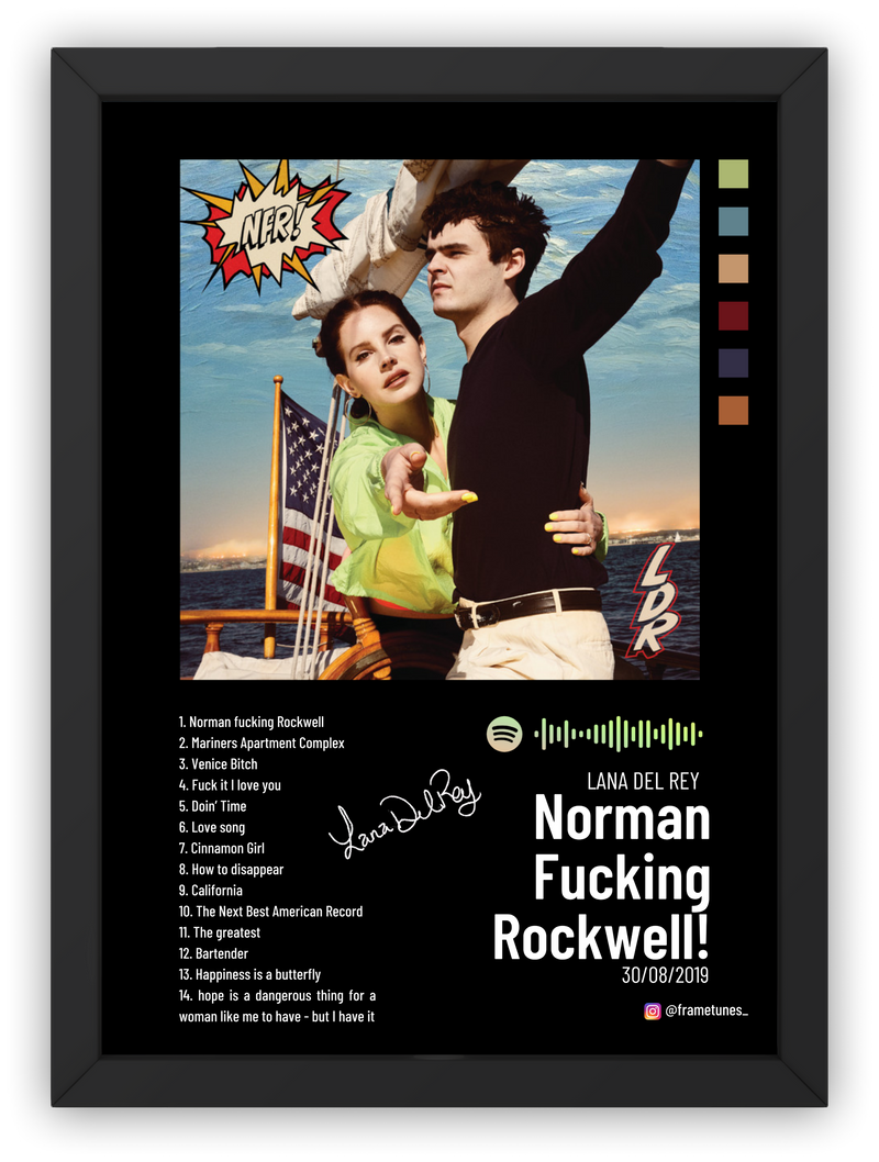 Cuadro Lana del Rey - Norman Fucking Rockwell!