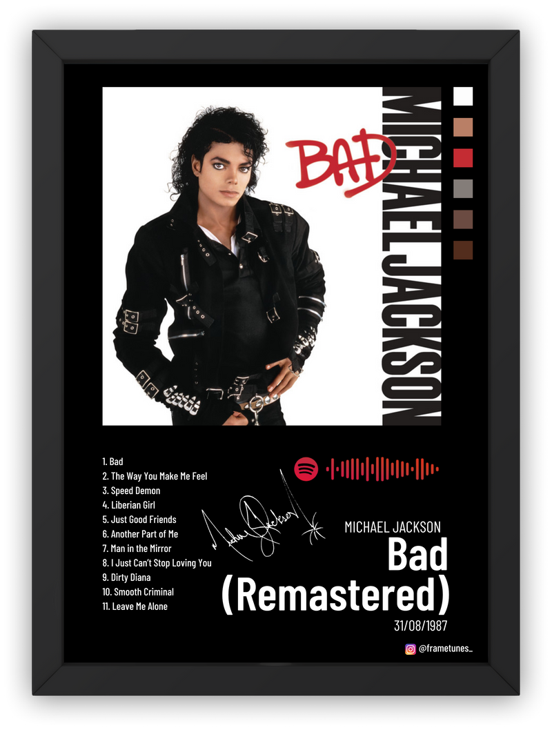 Cuadro Michael Jackson - Bad