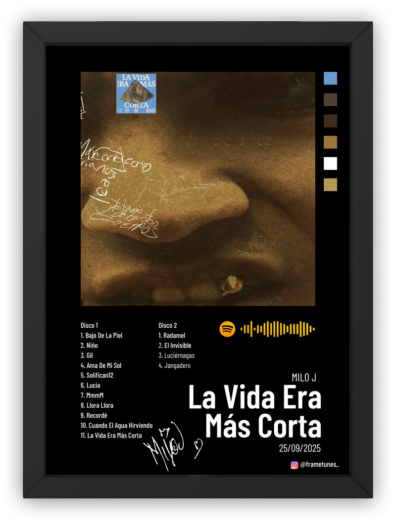Cuadro Milo J - La Vida Era Más Corta