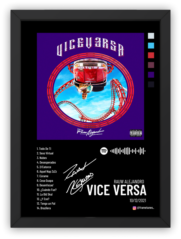 Cuadro Rauw Alejandro - VICE VERSA