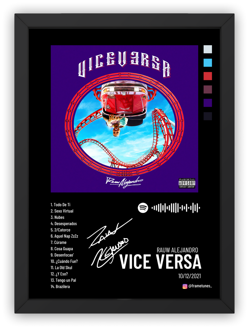 Cuadro Rauw Alejandro - VICE VERSA