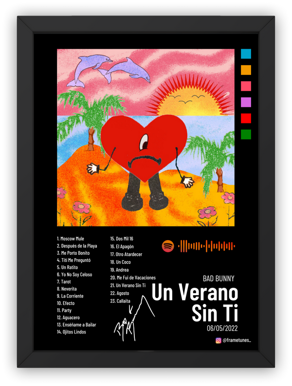 Cuadro Bad Bunny - Un Verano Sin Ti