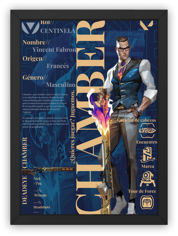 Cuadro Valorant - Chamber