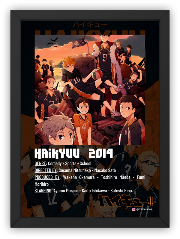 Cuadro Haikyuu 2014